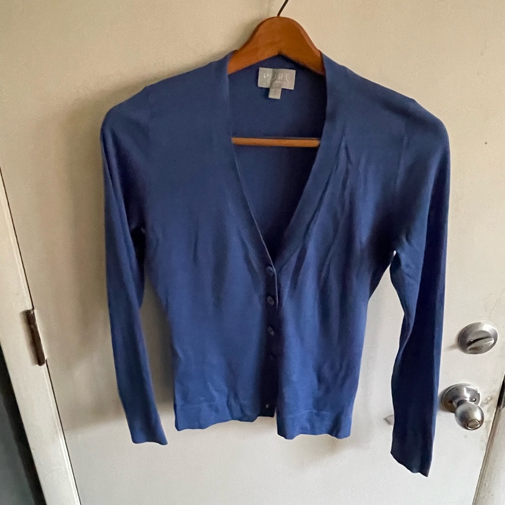 Pure Collection Cotton Cardigan 2